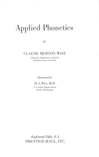 Applied Phonetics
