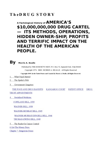 The Drug Story : How Rockefeller Created Dangerous Pharmaceutical Industry