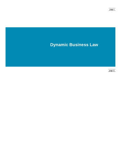 Dynamic Business Law