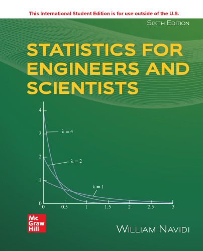 Statistics for Engineers and Scientists