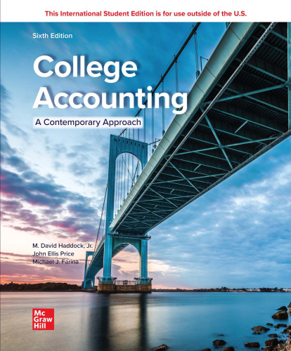 College Accounting (A Contemporary Approach) ISE (Paperback)