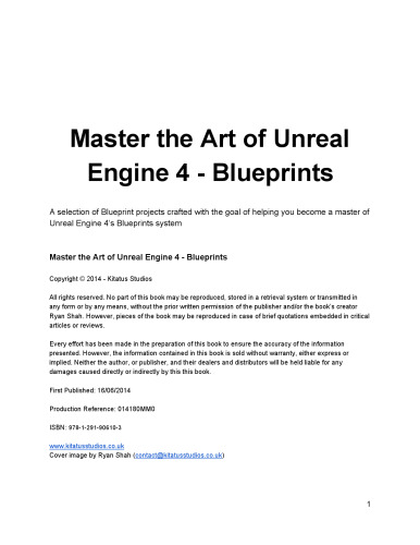 Mastering the Art of Unreal Engine 4 - Blueprints