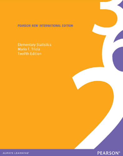 Elementary Statistics: Pearson New International Edition 
 92039418, 97892039411