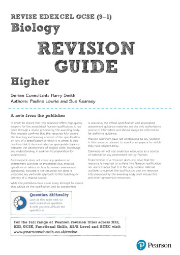 REVISE Edexcel GCSE (9-1) Biology Higher Revision Guide
