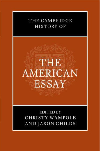 The Cambridge History of the American Essay