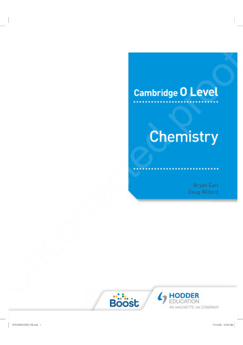 Cambridge O Level Chemistry