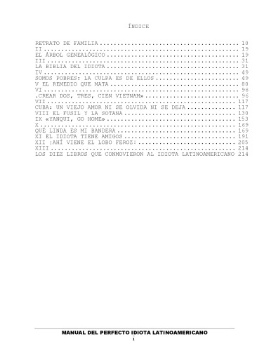 Manual del perfecto idiota latinoamericano