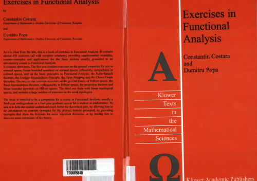 Exercises in functional analysis