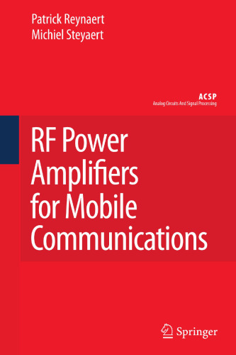 RF Power Amplifiers for Mobile Communications (Analog Circuits and Signal Processing)