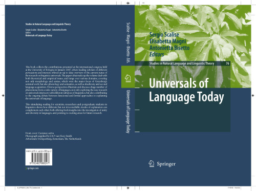 Universals of Language Today (Studies in Natural Language and Linguistic Theory)