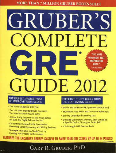 Gruber's Complete GRE Guide 2012