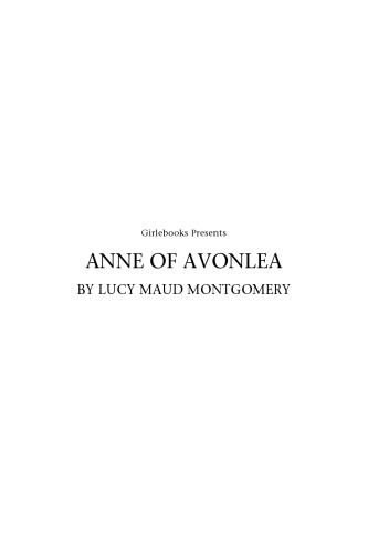 Anne of Avonlea (Sterling Classics)