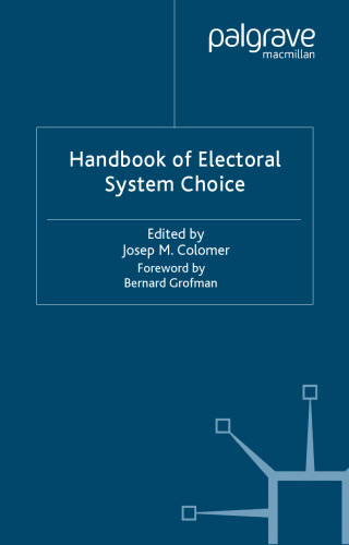 Handbook of Electoral System Choice