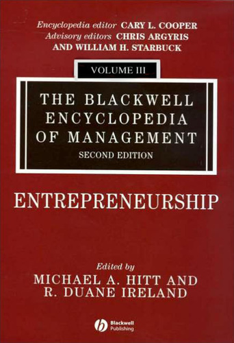 The Blackwell Encyclopedia of Management, Entrepreneurship (Blackwell Encyclopaedia of Management) (Volume 3)