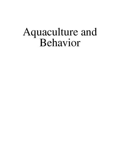 Aquaculture and Behavior