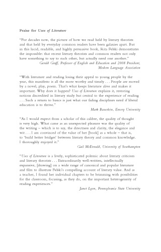 Uses of Literature