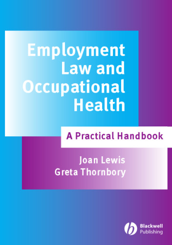 Employment Law and Occupational Health: A Practical Handbook
