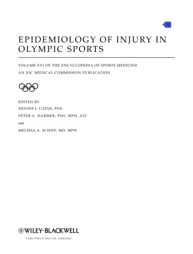 Epidemiology of Injury in Olympic Sports