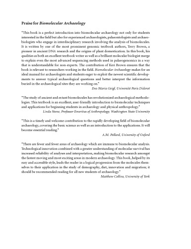 Biomolecular Archaeology: An Introduction