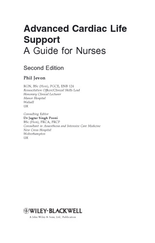 Advanced cardiac life support: a guide for nurses