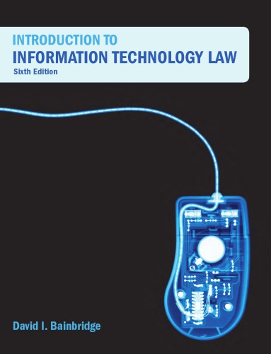 Introduction To Information Technology Law