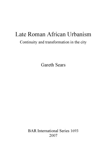 Late Roman African Urbanism