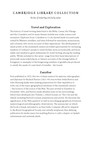Zanzibar: City, Island and Coast (Volume One)