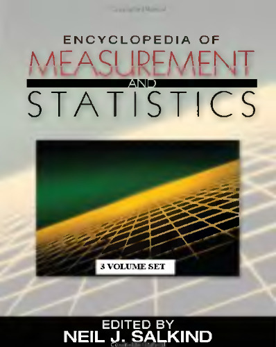 Encyclopedia of Measurement and Statistics 3-Volume Set