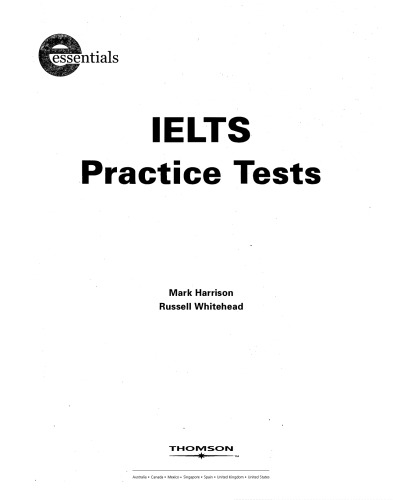 Essential Practice Tests: IELTS (with Answer Key)