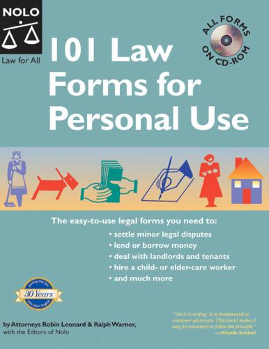 101 Law Forms for Personal Use - Book with CD-Rom