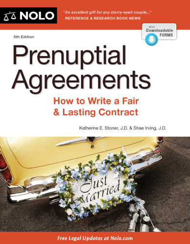 Prenuptial Agreements: How to Write a Fair & Lasting Contract, Fifth Edition