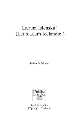 Lærum Íslensku! (Let’s Learn Icelandic!)