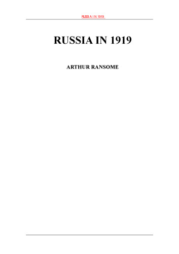 Russia in 1919