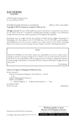Evidence-Based Physical Diagnosis, 2e