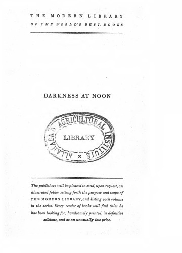 Darkness at Noon