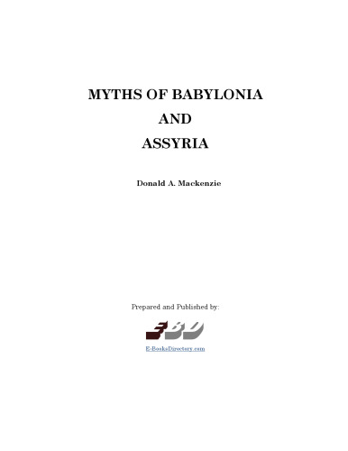 Myths of Babylonia and Assyria