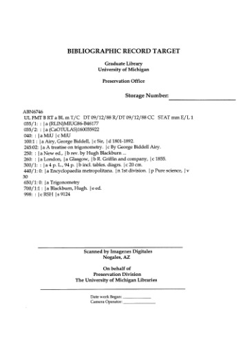 A treatise on trigonometry