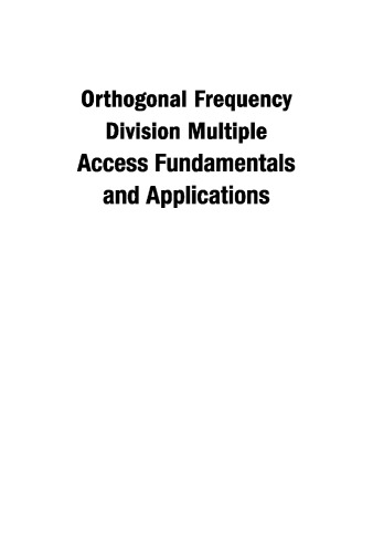 Orthogonal Frequency Division Multiple Access Fundamentals and Applications