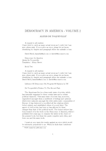 Democracy in America