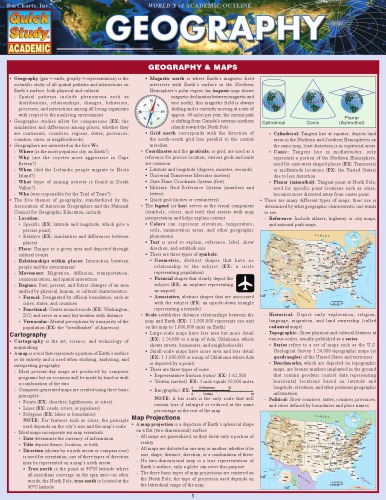 Geography (Quick Study Academic)
