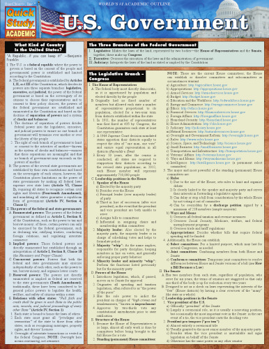 U.S. Government (Quick Study: Academic)
