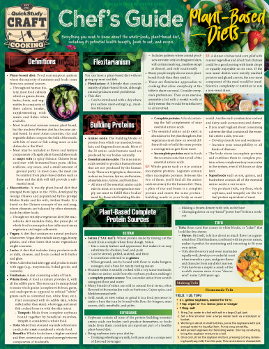 Chef's Guide to Plant-Based Diet: A QuickStudy Laminated Reference Guide
