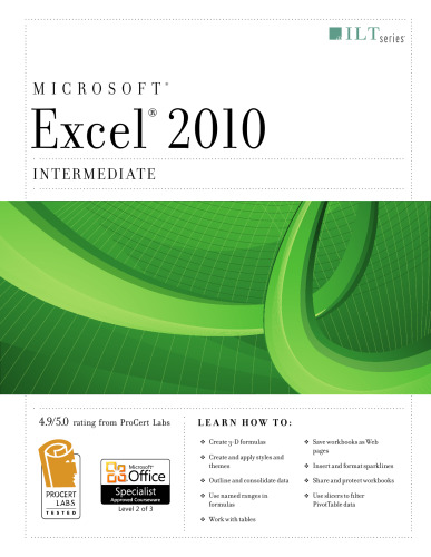 Excel 2010: Intermediate (Student Manual)