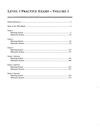 Level 1 Practice exams for the 2010 CFA exam. Volume 1