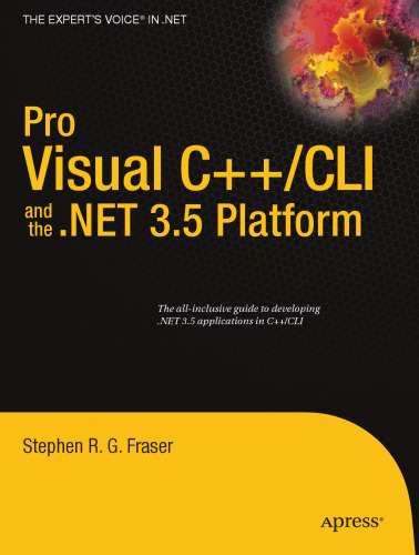 Pro Visual C++/CLI and the .NET 3.5 Platform