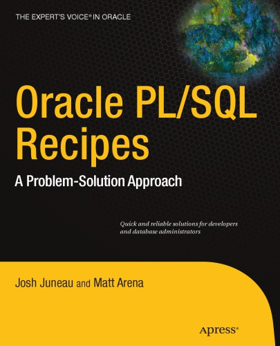 Oracle PL/SQL Recipes: A Problem-Solution Approach