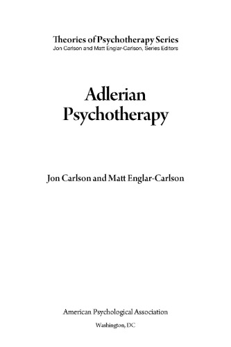 Adlerian Psychotherapy