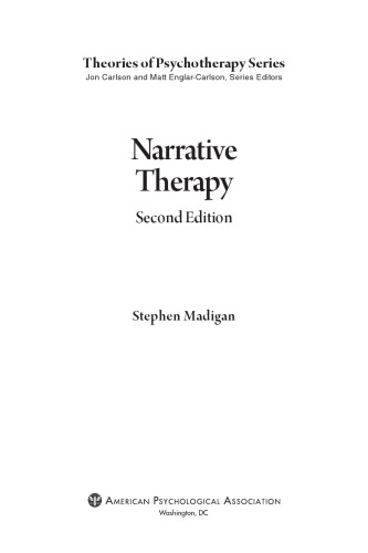 Narrative Therapy (Theories of Psychotherapy Series®)