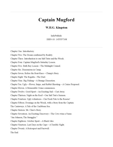 Captain Mugford Or Our Salt and Fresh Water Tutors