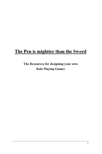 The Pen is Mightier than the Sword